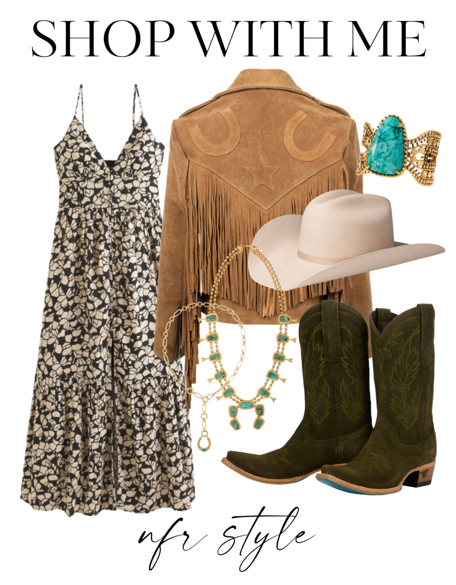 NFR Style Inspo ✨🐴

Rodeo fashion, maxi dress styling, western boot styling, Kendra Scott, Abercrombie, Lane Boots, turquoise 

#LTKstyletip #LTKshoecrush