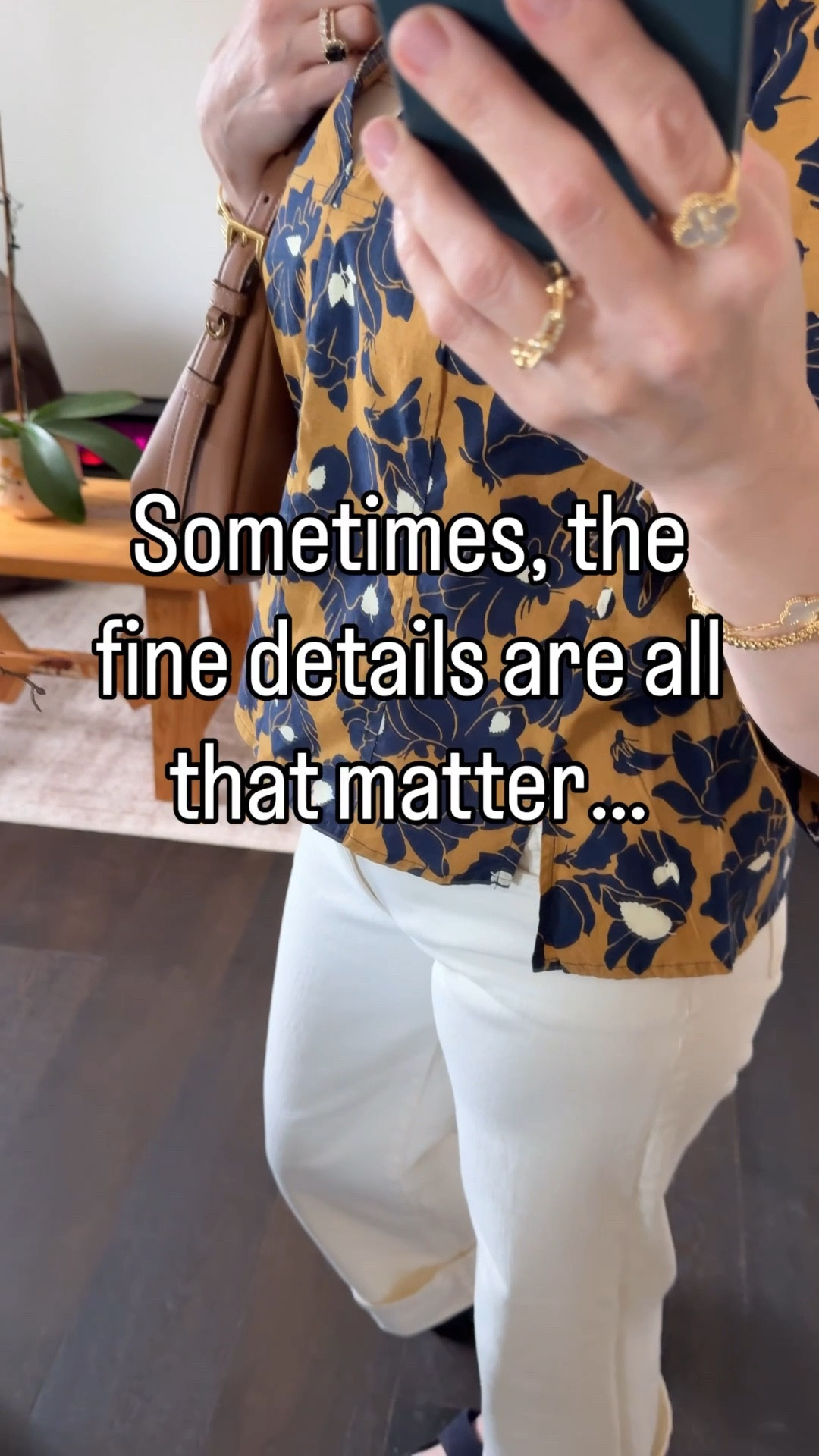 Sale Alert 🚨 

I love the feminine cut mixed with the bold pattern of this top. The dramatic sleeves give it the perfect polished look. Pair it with comfy off-white denim and navy slides for an easy Sunday morning look!

#LTKvlog #LTKSaleAlert #LTKootd