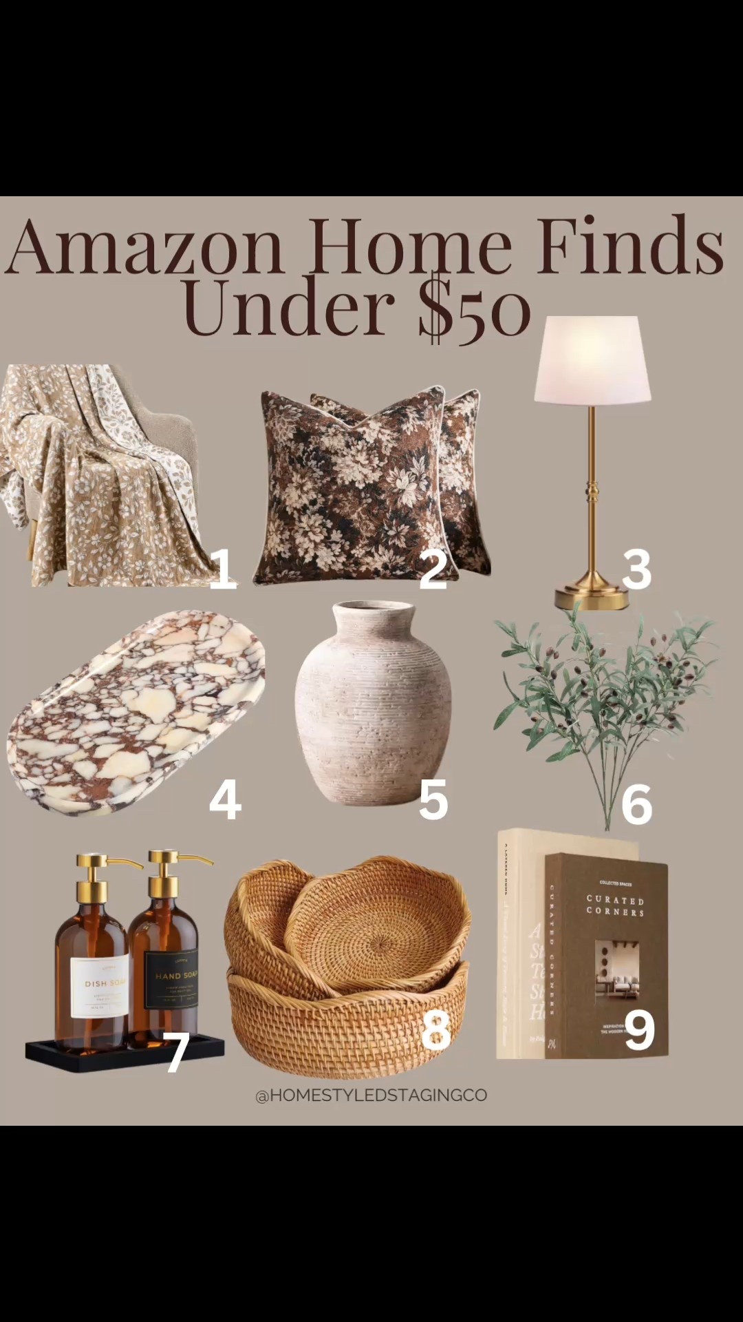 Amazon home finds under $50 that look way more expensive than they are 🤍

These are my go-to budget pieces for instant warmth, texture, and a pulled-together look — especially when staging or refreshing a space.

Easy upgrades, neutral tones, and pieces you’ll actually use.

🔗 Linked while they’re in stock
🤎 Affordable + timeless

#LTKselfcare #LTKdayinmylife #LTKHome