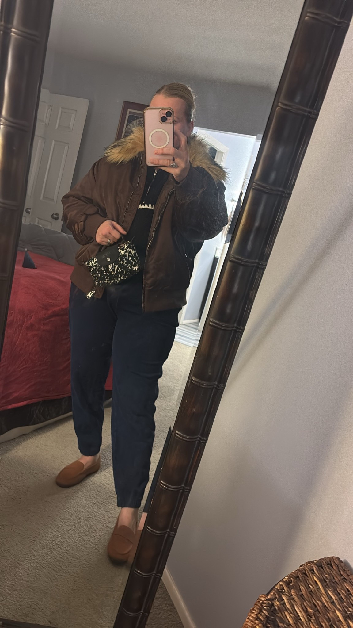 Winter casual, bomber jacket, mini bag 

#LTKActive #LTKSeasonal #LTKU