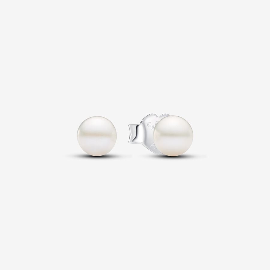 Treated Freshwater Cultured Pearl 4.5mm Stud Earrings | Pandora US