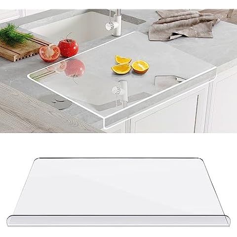 Cocamo Collections | Clear Cutting Board for Countertop, with finger guard | Acrylic Cutting Boar... | Amazon (US)