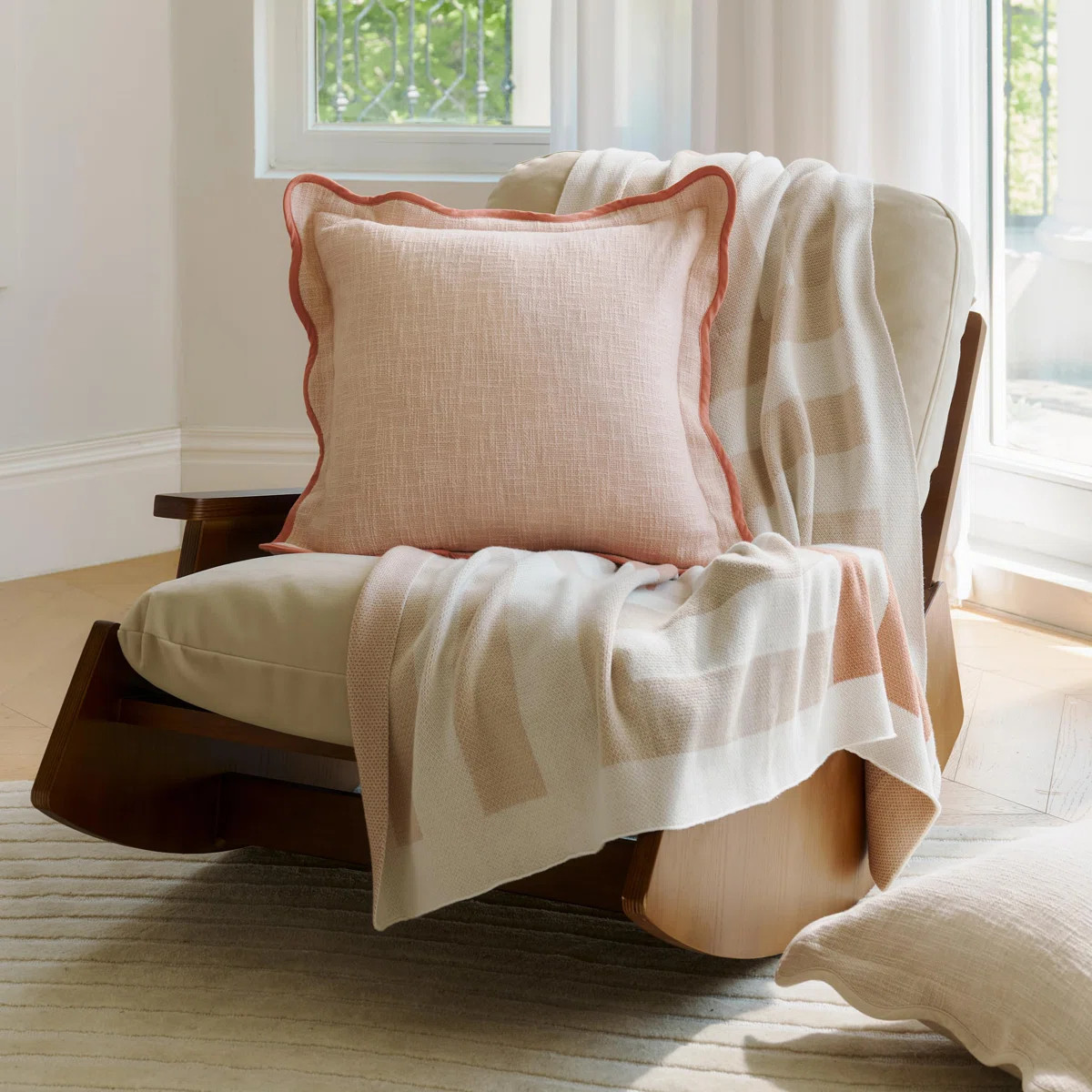 【Indian Craftsmanship】Discover the epitome of elegance with our Cotton Scalloped Throw Pillow... | Wayfair North America