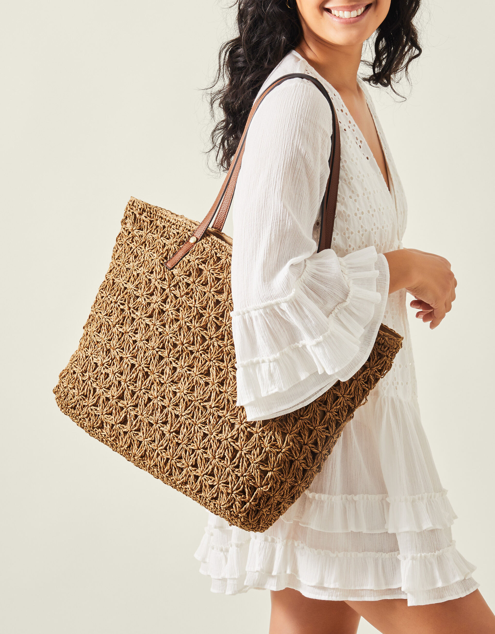 Raffia Tote Bag | Accessorize (Global)