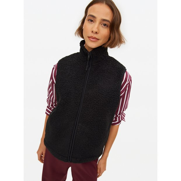 Black Borg Fleece Gilet XL | Tu Clothing