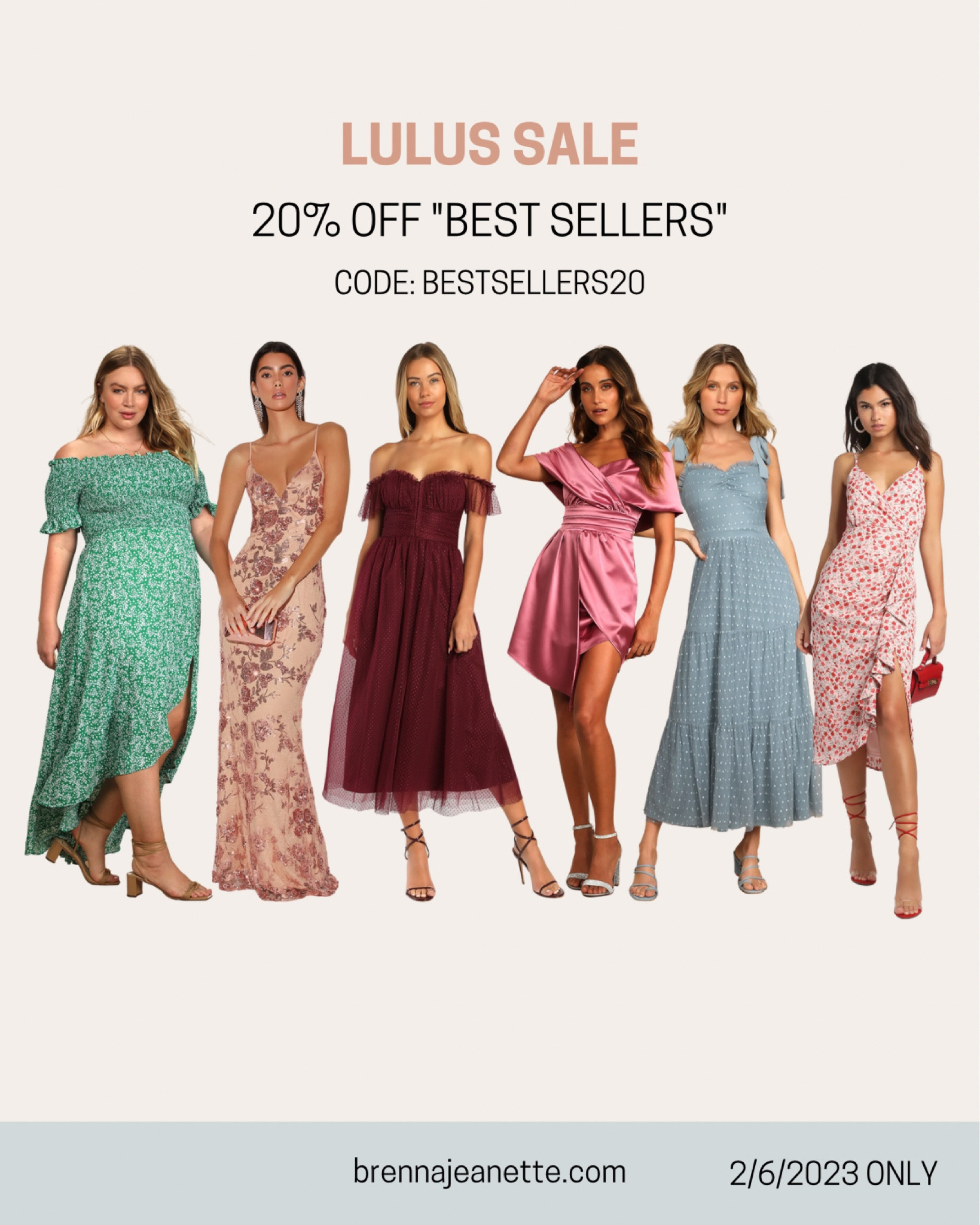 LULUS SALE
20% of “Best Sellers” Category
Dresses under $65

spring dresses, event dresses, special occasion, dresses

#LTKunder100 #LTKfit #LTKsalealert