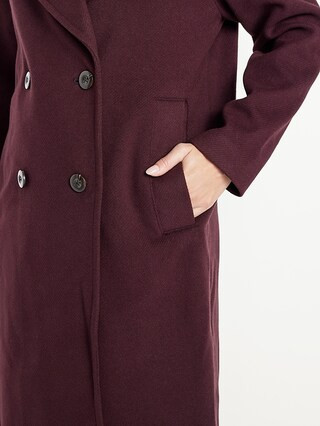 Oversized Twill Overcoat | Old Navy (US)