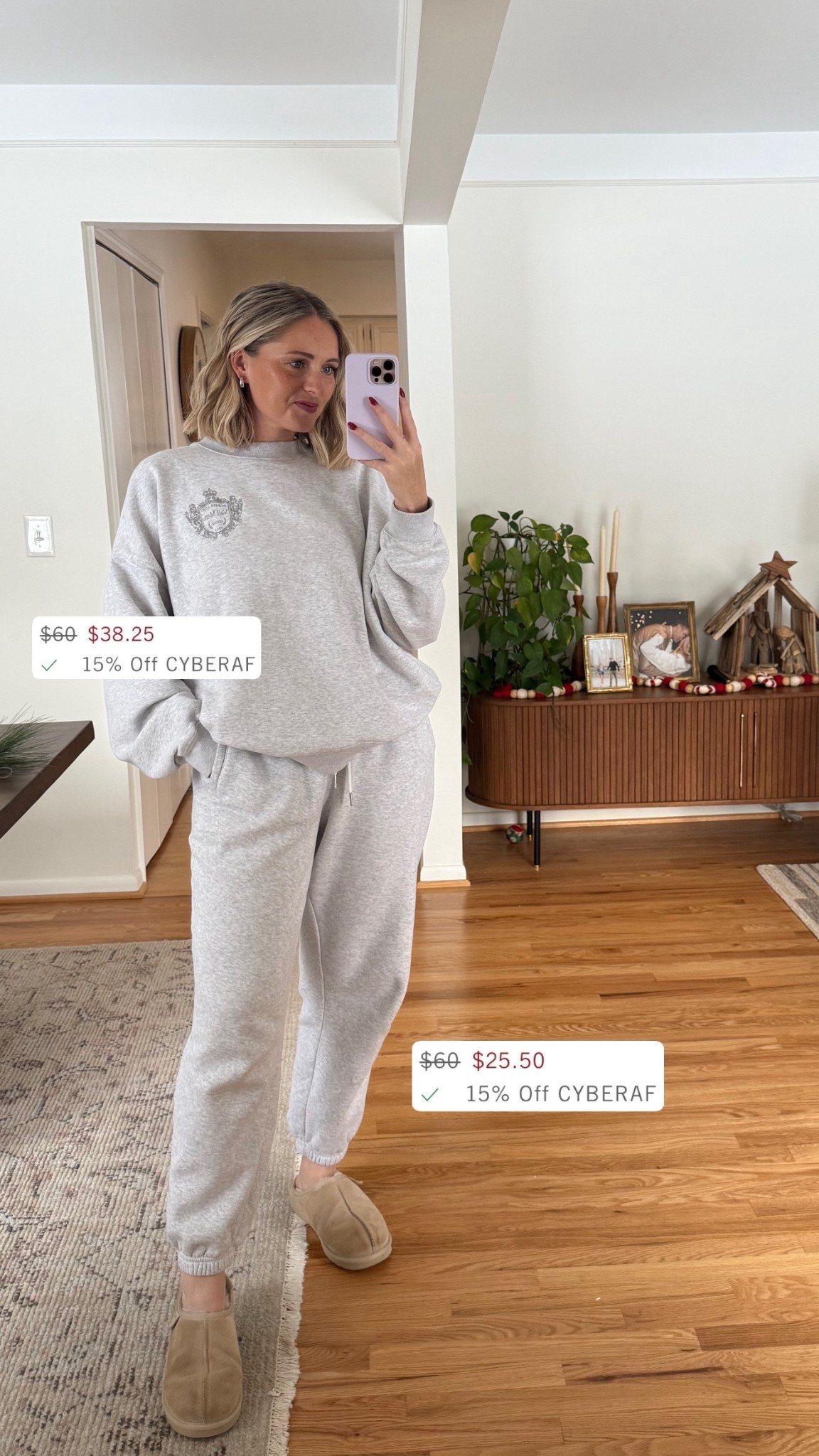 The comfiest sweatsuit! Final day of the sale! Wearing a L joggers and XL sweatshirt! 

#LTKCyberWeek #LTKTravel #LTKSaleAlert