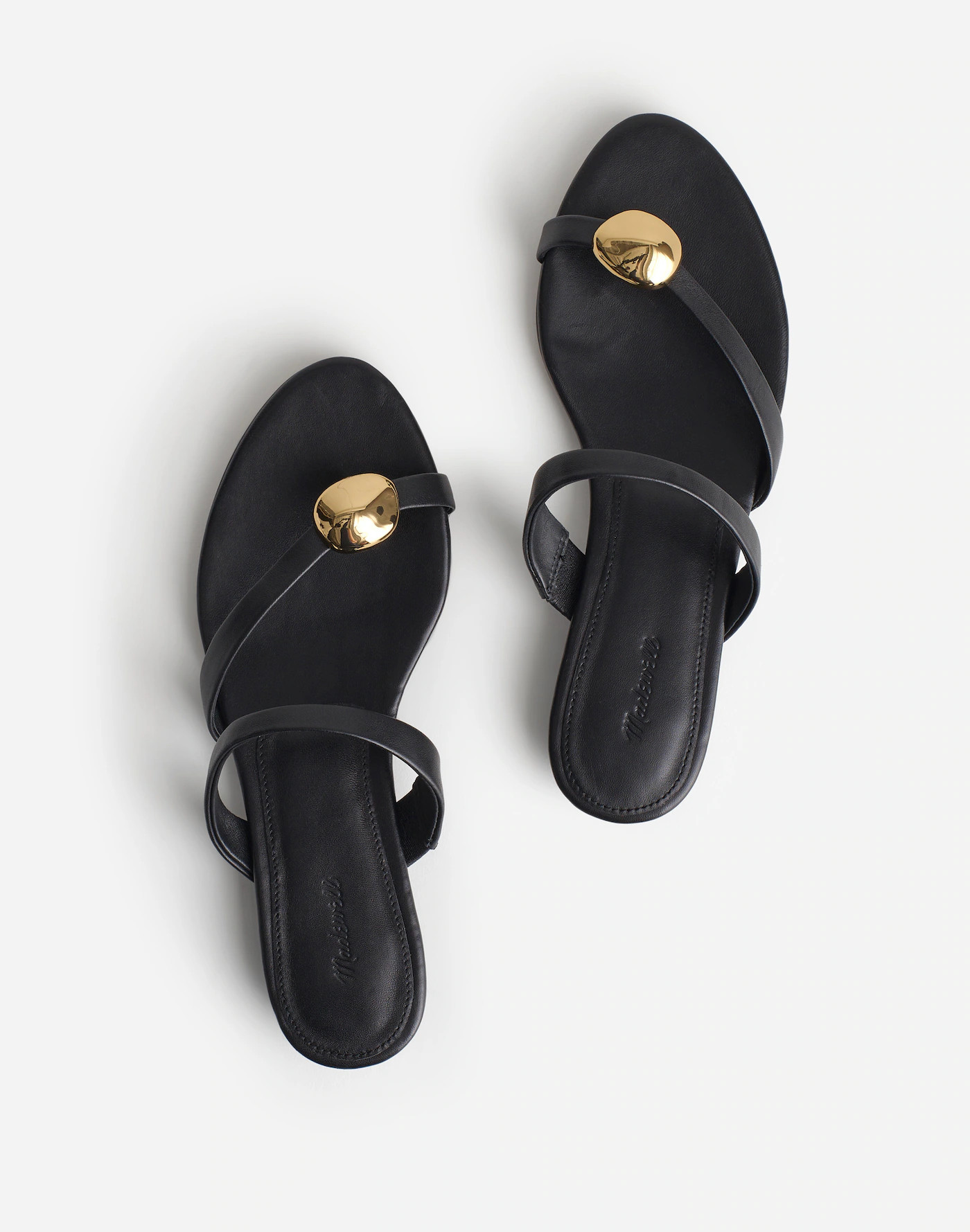The Mila Organic Hardware Thong Slide Sandal | Madewell