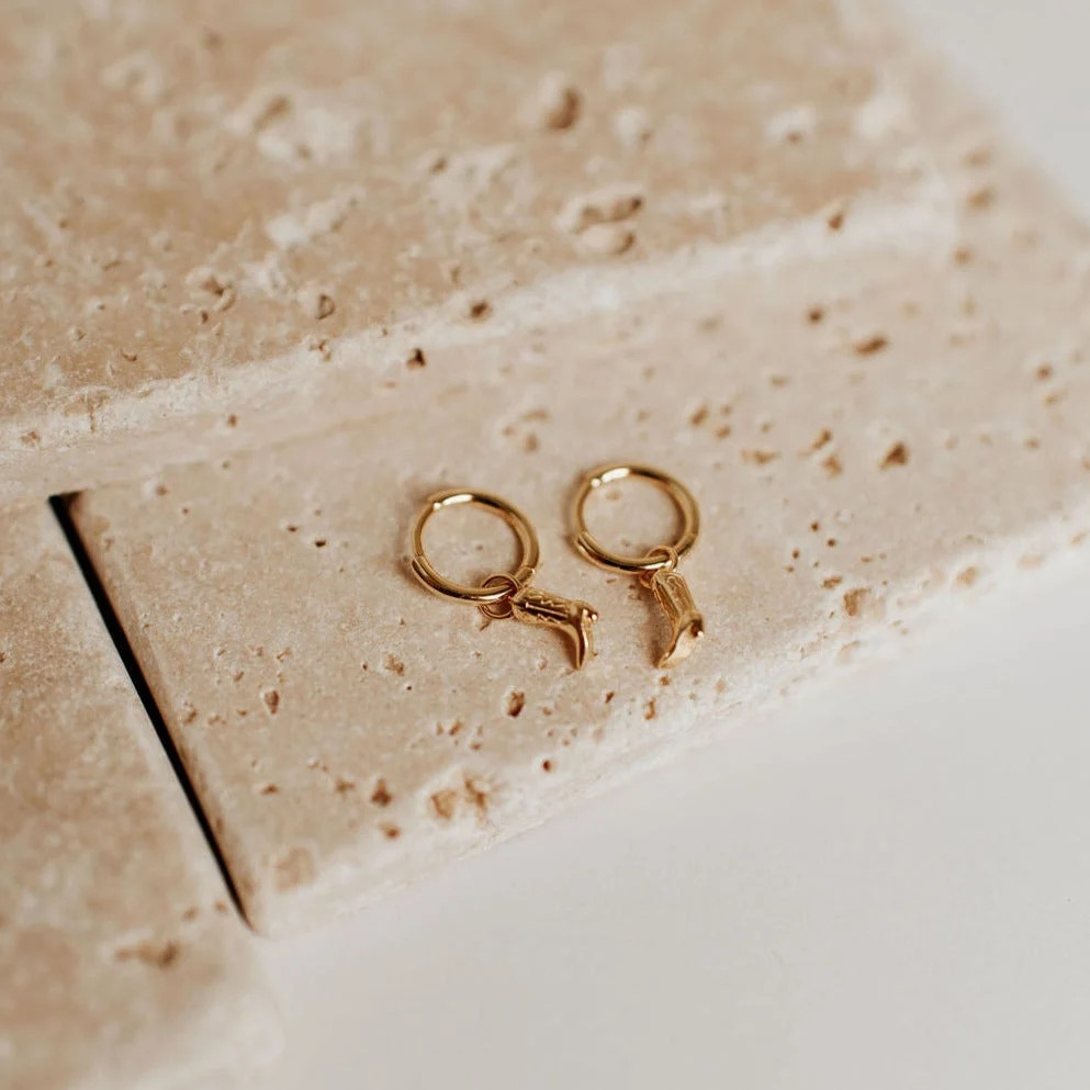 Dolly Boot Hoop Earrings | Pink Lily