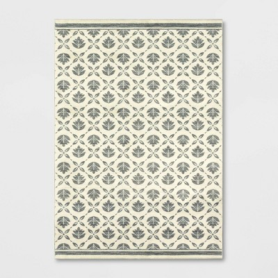 Belwood Block Print Motif Rug Cream - Threshold™ | Target