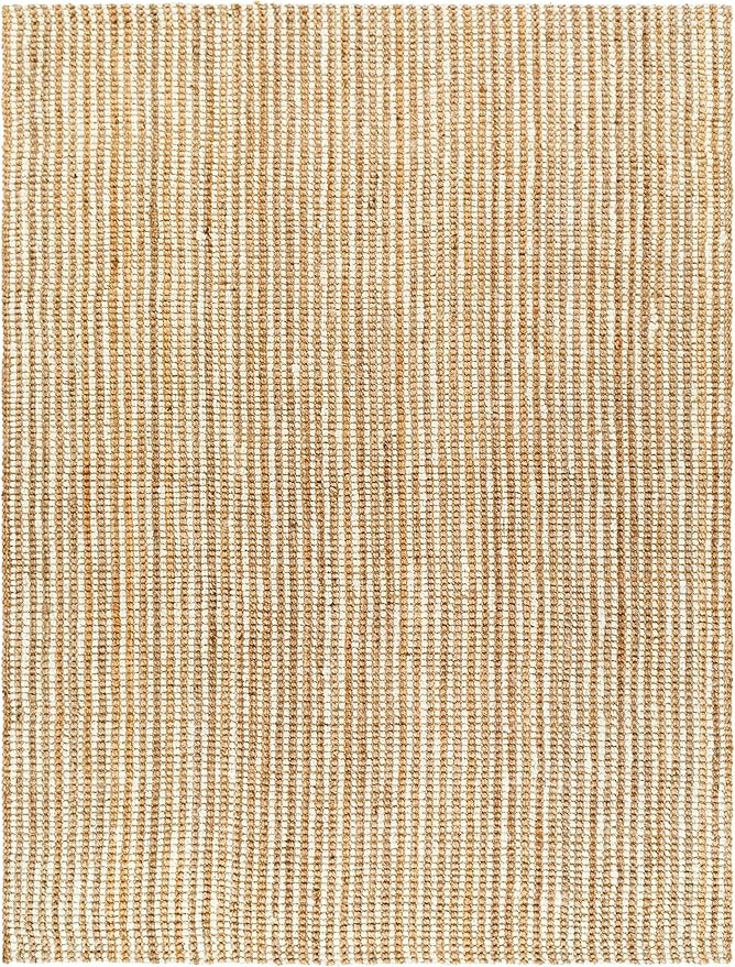 Mark&Day Jute Rugs, 8x8 Clarion Cottage Light Brown Square Area Rug, Brown Cream Carpet for Livin... | Amazon (US)