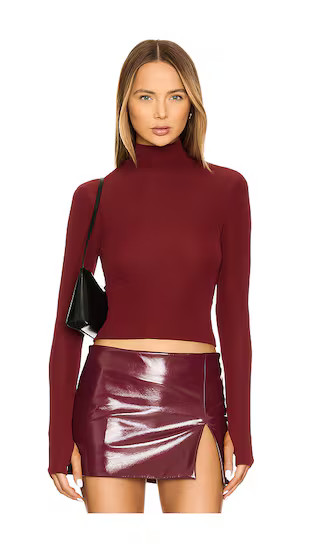The Imogen Turtleneck Top in Cherry | Revolve Clothing (Global)