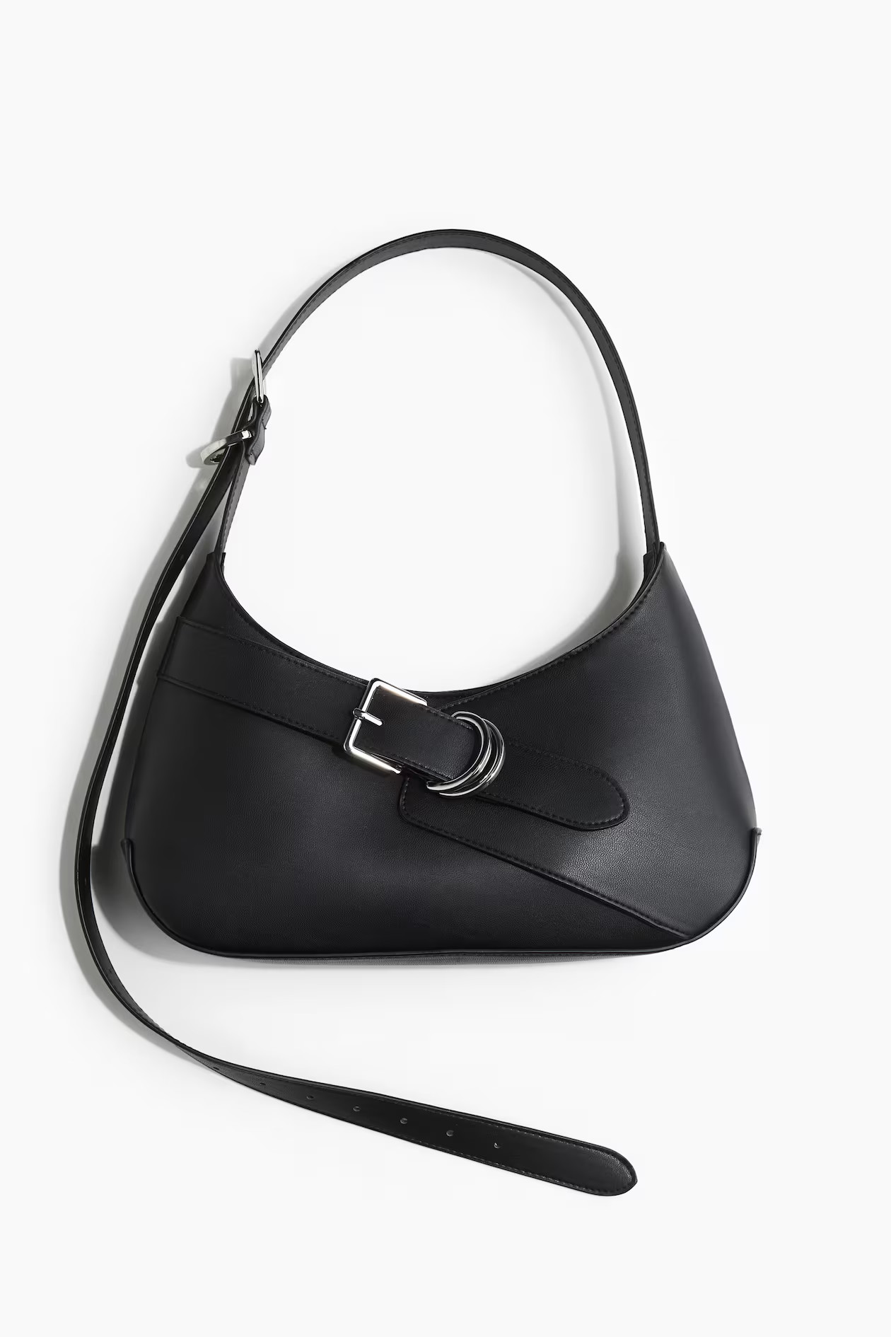 Strap-Detail Shoulder Bag - Black - Ladies | H&M US | H&M (US + CA)