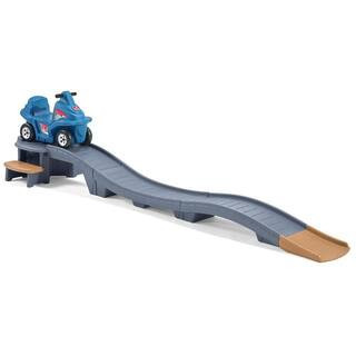 Up and Down Roller Coaster Platinum Edition with 9-Foot Track and Ride-On Car | The Home Depot