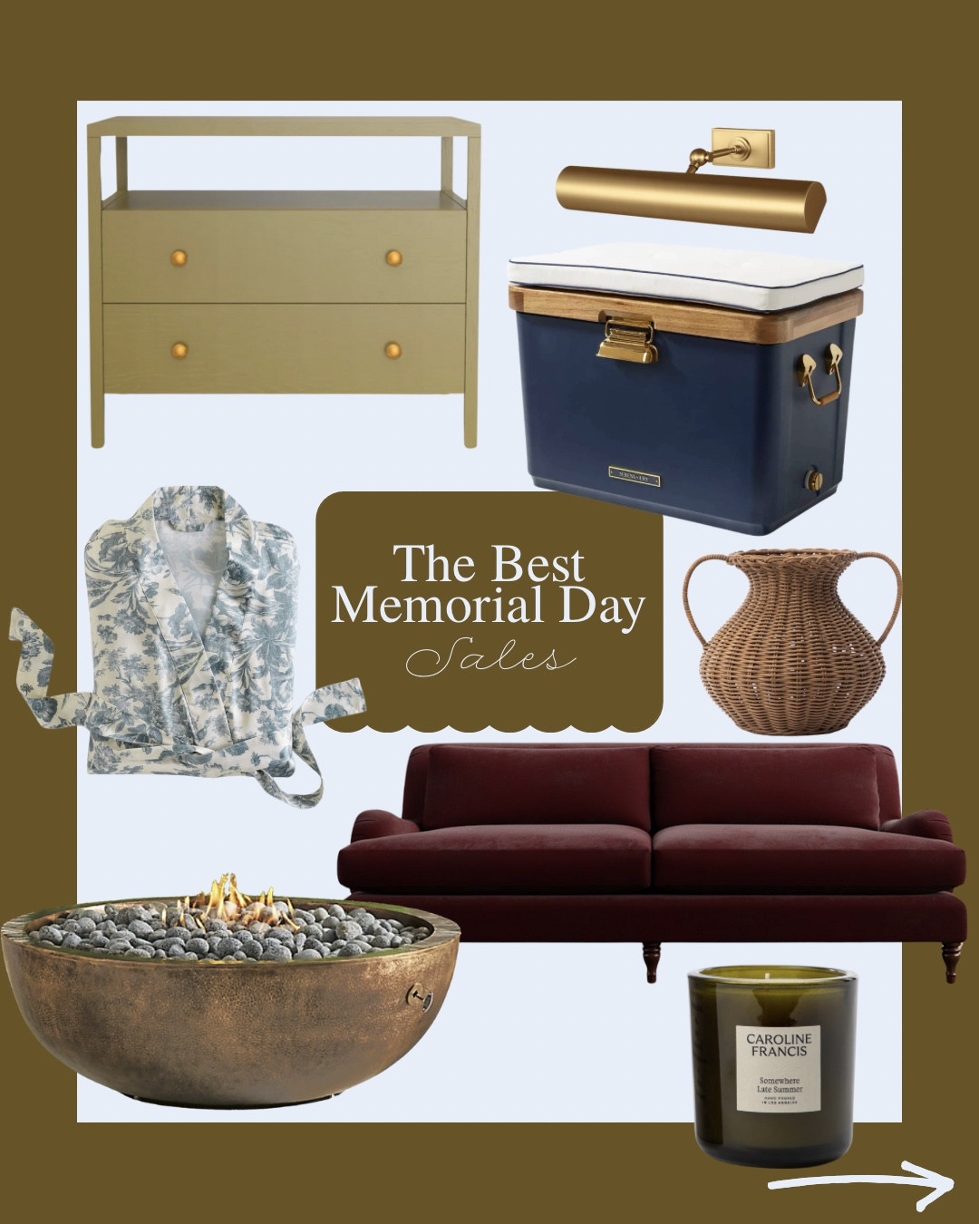 Rounding up the best of the 2025 Memorial Day weekend sales! From neutral home decor to traditional furniture, scalloped accents, cozy outdoor pieces, and classic lighting—these are all pieces that match my cozy, lived-in, timeless style.

If you’re shopping for summer hosting must-haves, Serena & Lily sale finds, Pottery Barn staples, or McGee & Co deals, I’ve linked all my favorites in one spot. You’ll find everything from cane furniture and spindle chairs to striped umbrellas and designer-look rugs—most up to 60% off!

Memorial Day sale 2025, Pottery Barn sale, Serena and Lily finds, summer home decor, neutral outdoor furniture, traditional home, classic lighting, designer looks for less, cozy living room, affordable patio finds, spindle chair, cane detail furniture, scalloped decor, LTK home sale, MDW picks, best Memorial Day sales

#LTKSaleAlert #LTKHome