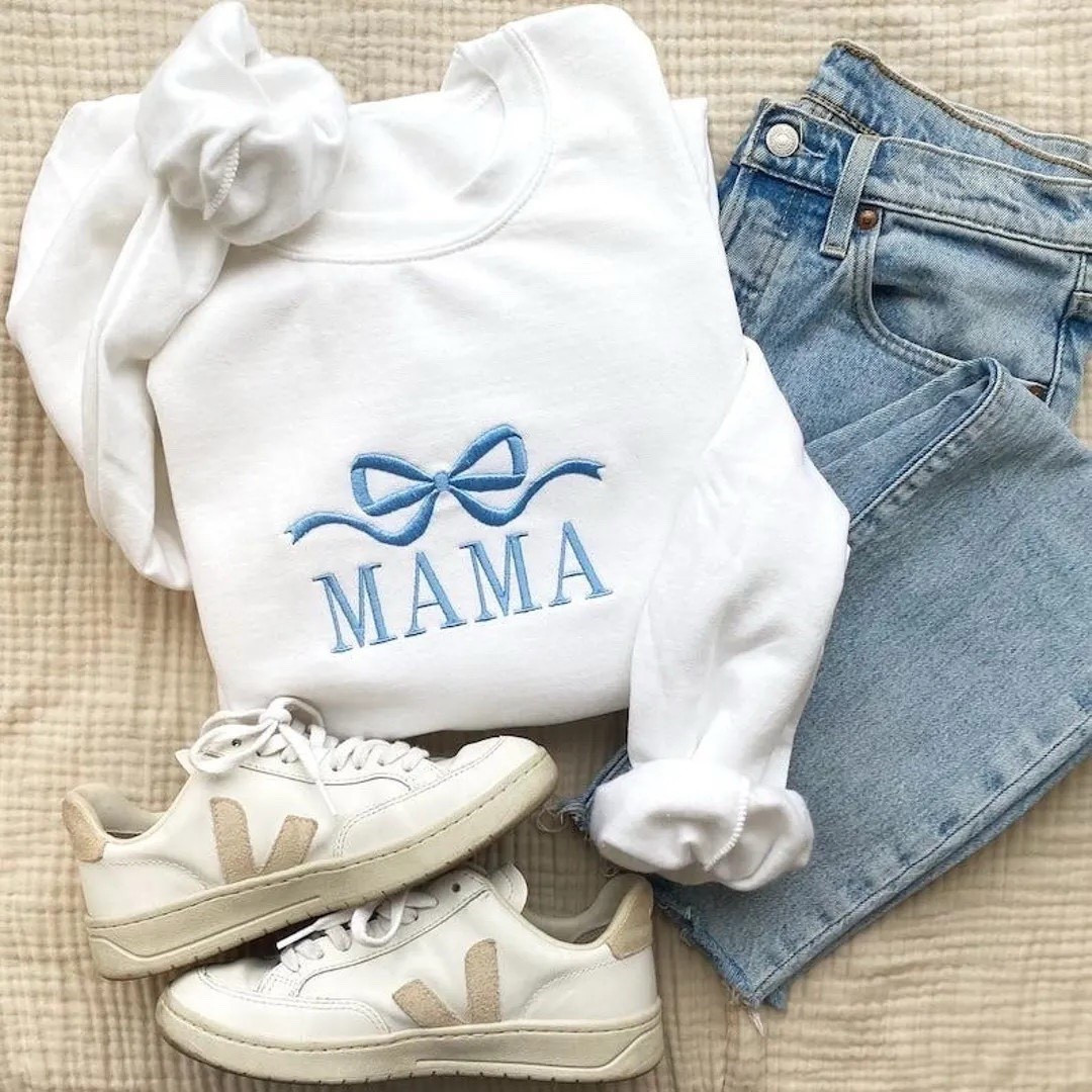 Embroidered Custom Mama Bow Sweatshirt from Etsy. A cozy gift for Mother’s Day. 




Gifts for yourself, self gifting, Personalized Mom Crewneck, Cute Bow Design, Custom Mom Sweatshirt, gifts for mom, cozy gifts for mom, Mother’s Day gift 

#LTKFindsUnder50 #LTKGiftGuide #LTKHoliday 

#LTKSeasonal