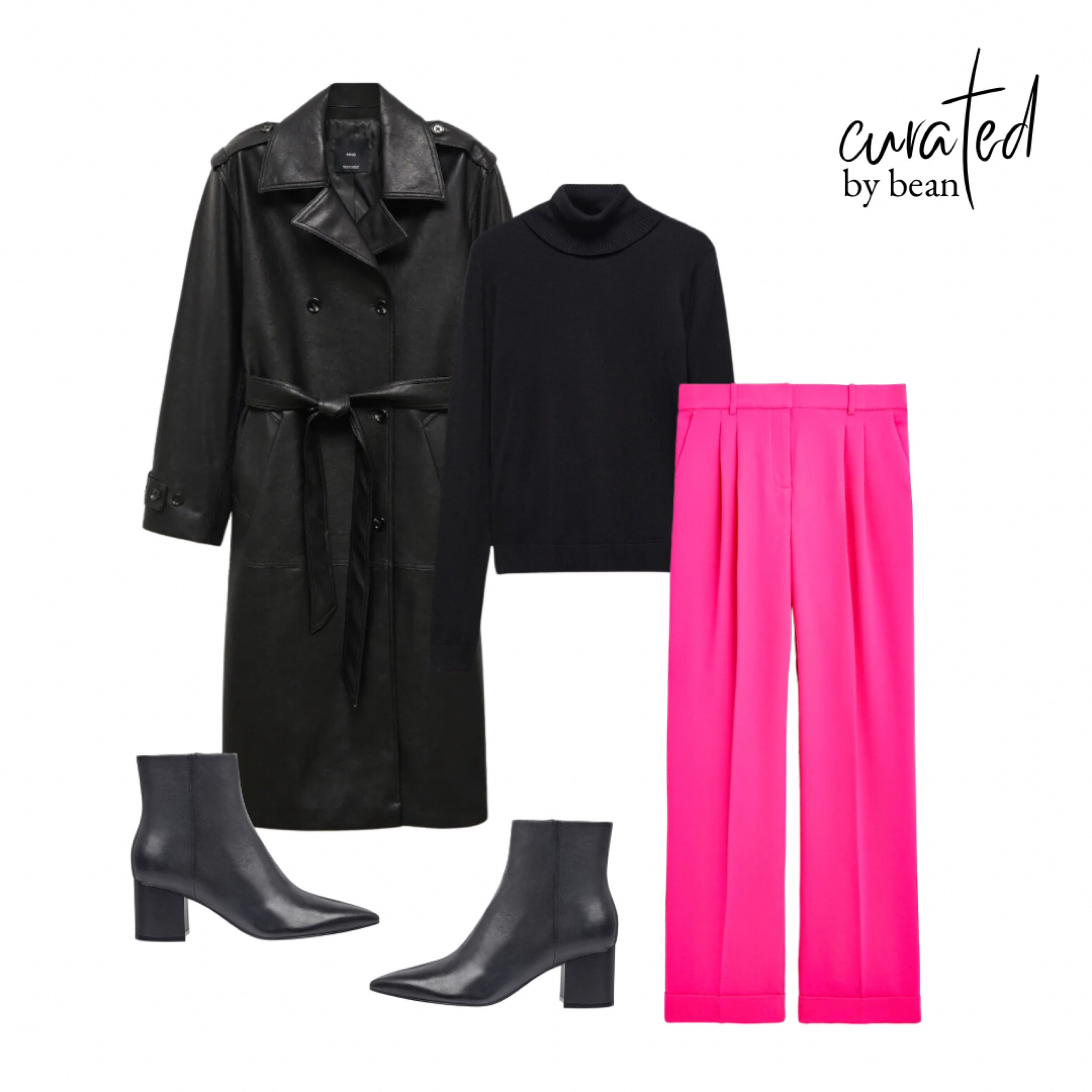 Leather trench coat. Trench coat. Fall fashion. Fall outfit. Boots. Leather boots. Turtleneck. Work outfit.

#LTKSeasonal