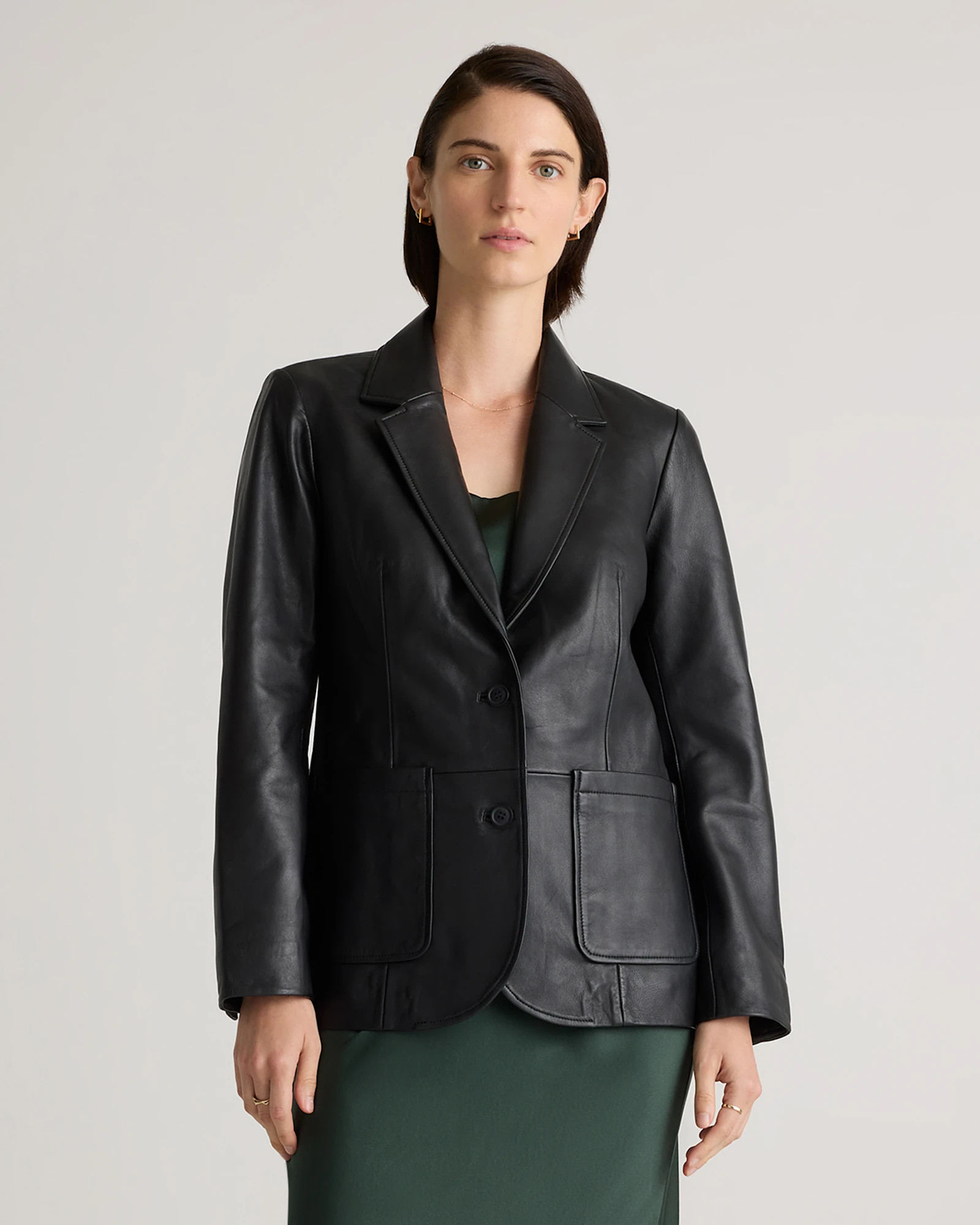 100% Leather Blazer | Quince