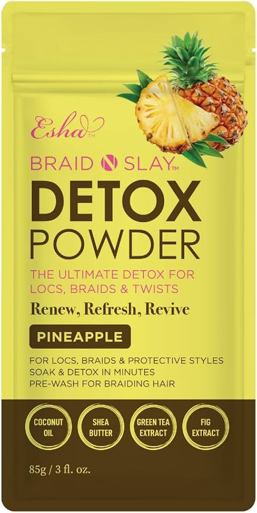 Esha Braid N Slay Detox Powder – Scalp Cleanser for Braids, Locs & Twists – Removes Buildup, ... | Amazon (US)