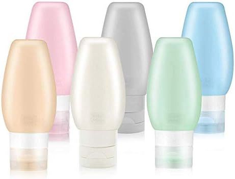 Travel Bottles TSA Approved, 3oz Leak Proof BPA Free Silicone Cosmetic Travel Size Toiletry Containe | Amazon (US)