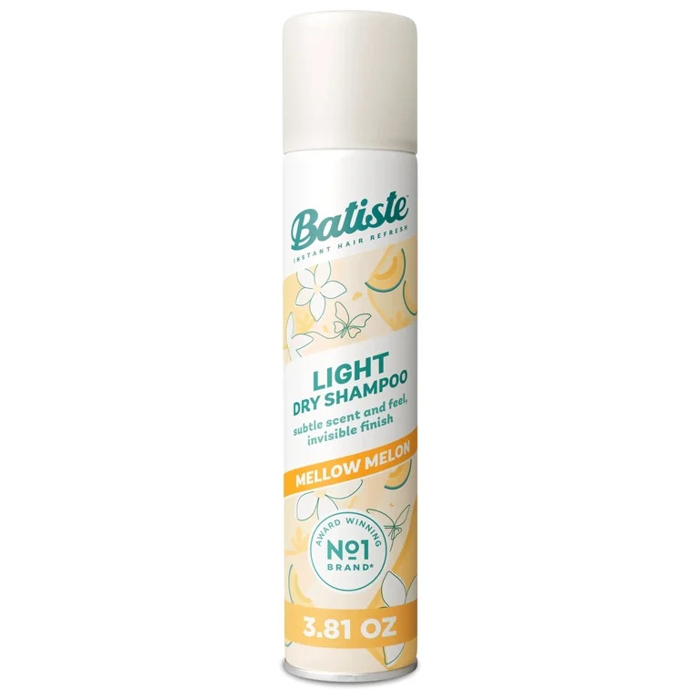 Batiste Light Dry Shampoo, Mellow Melon, Subtle Scent and Invisible Finish, 3.81 Oz. | Walmart (US)