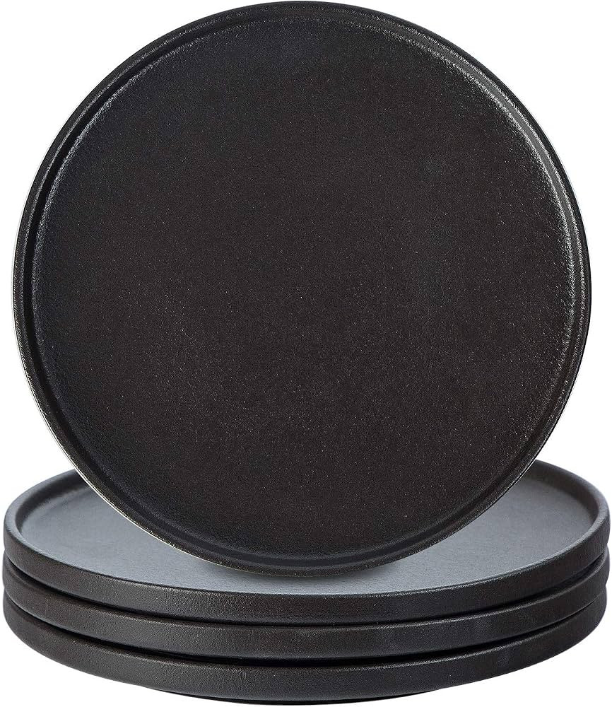 Lareina Dinner Plates, Scratch-resistant, 10.25 Inch Flat Ceramic Plate Set of 4, Porcelain Plate... | Amazon (US)