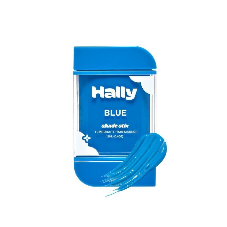 Hally Shade Stix Temporary Wash Out Hair Color - Blue - 0.4oz | Target