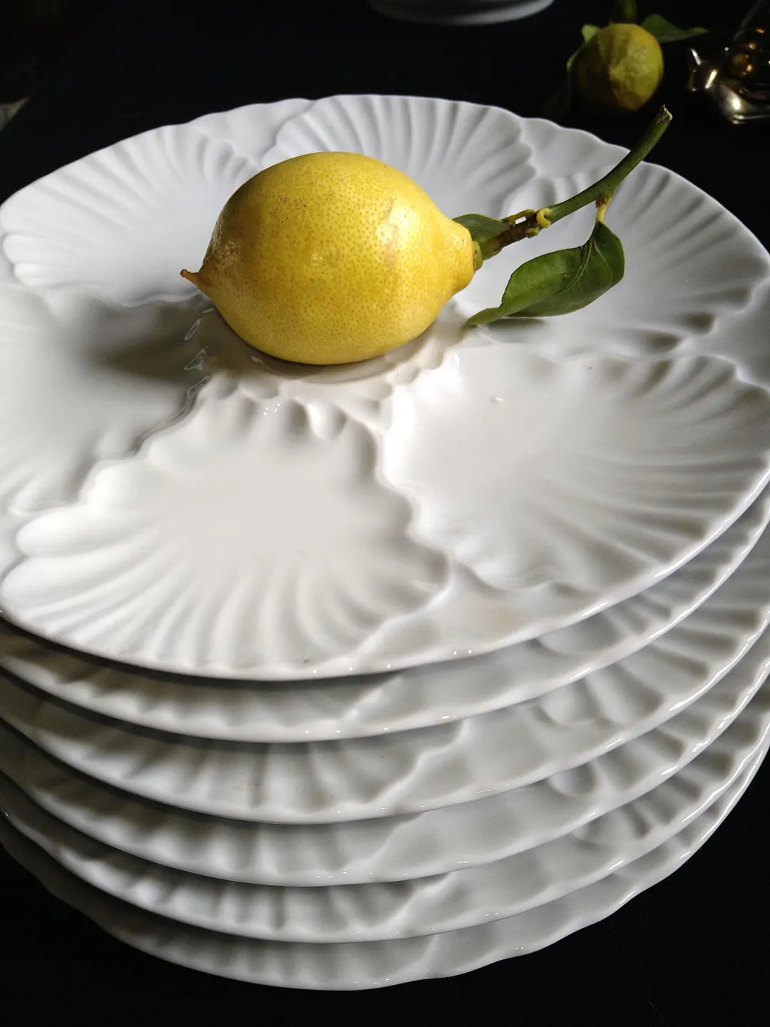 one pair left! oyster plates from Bayreuth, Restaurant, 1970s, snow-white, excellent quality and ... | Etsy (US)