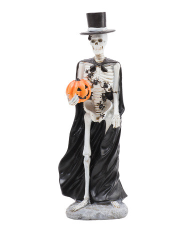 12in Skeleton Holding Jack-o-lantern | TJ Maxx