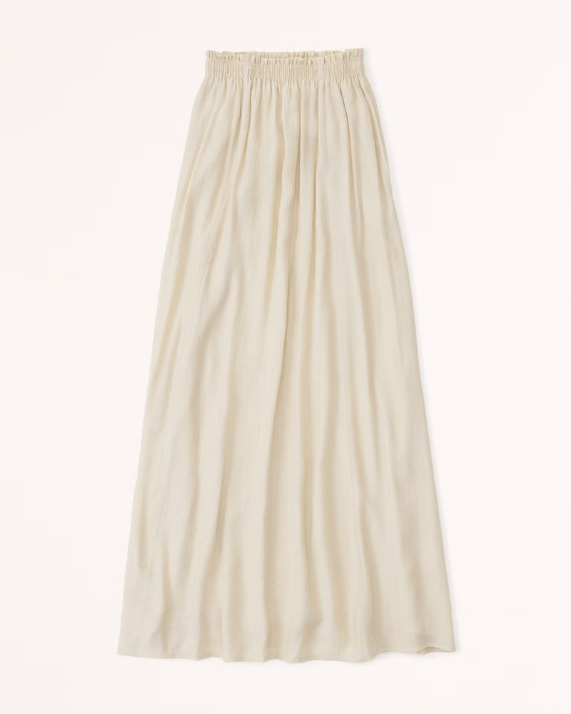 Textured Maxi Skirt | Abercrombie & Fitch (US)