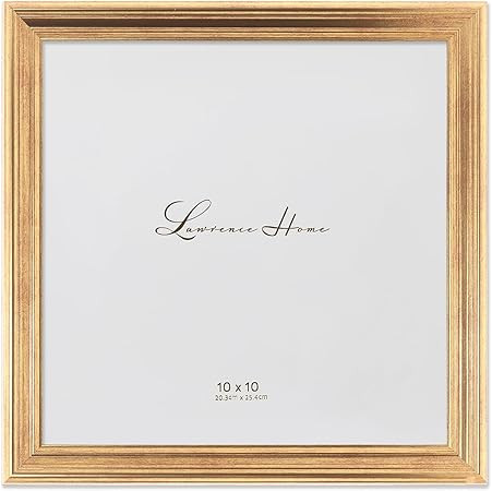 Lawrence Frames 536210 10x10 Sutter Burnished Gold Picture Frame | Amazon (US)