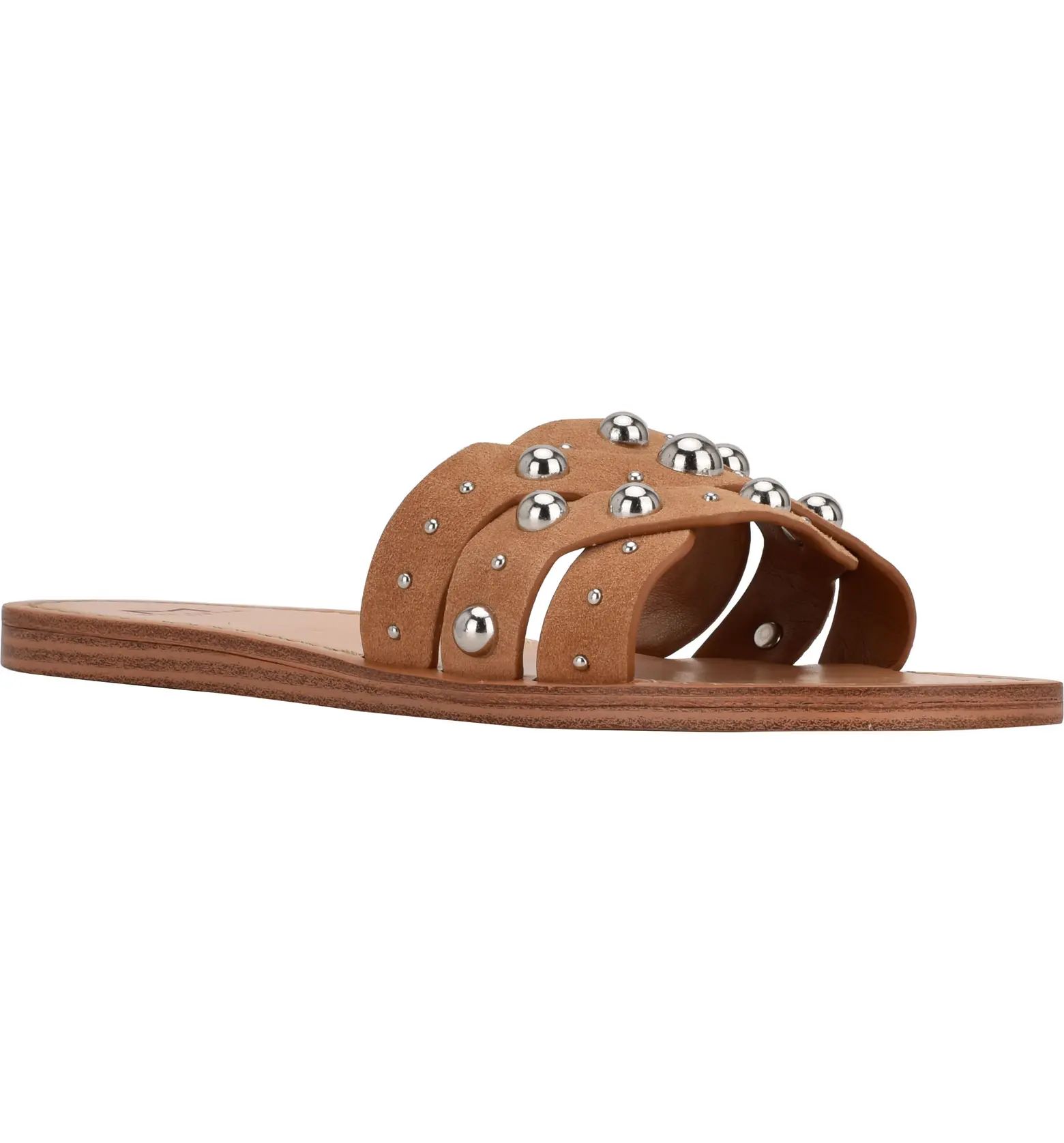 Marc Fisher LTD Paxton Stud Slide Sandal | Nordstrom | Nordstrom