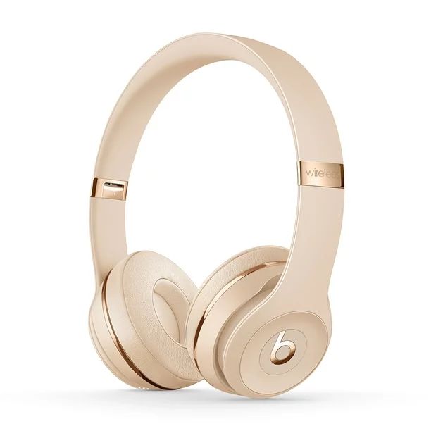 Beats Solo3 Wireless On-Ear Headphones with Apple W1 Headphone Chip - Satin Gold | Walmart (US)