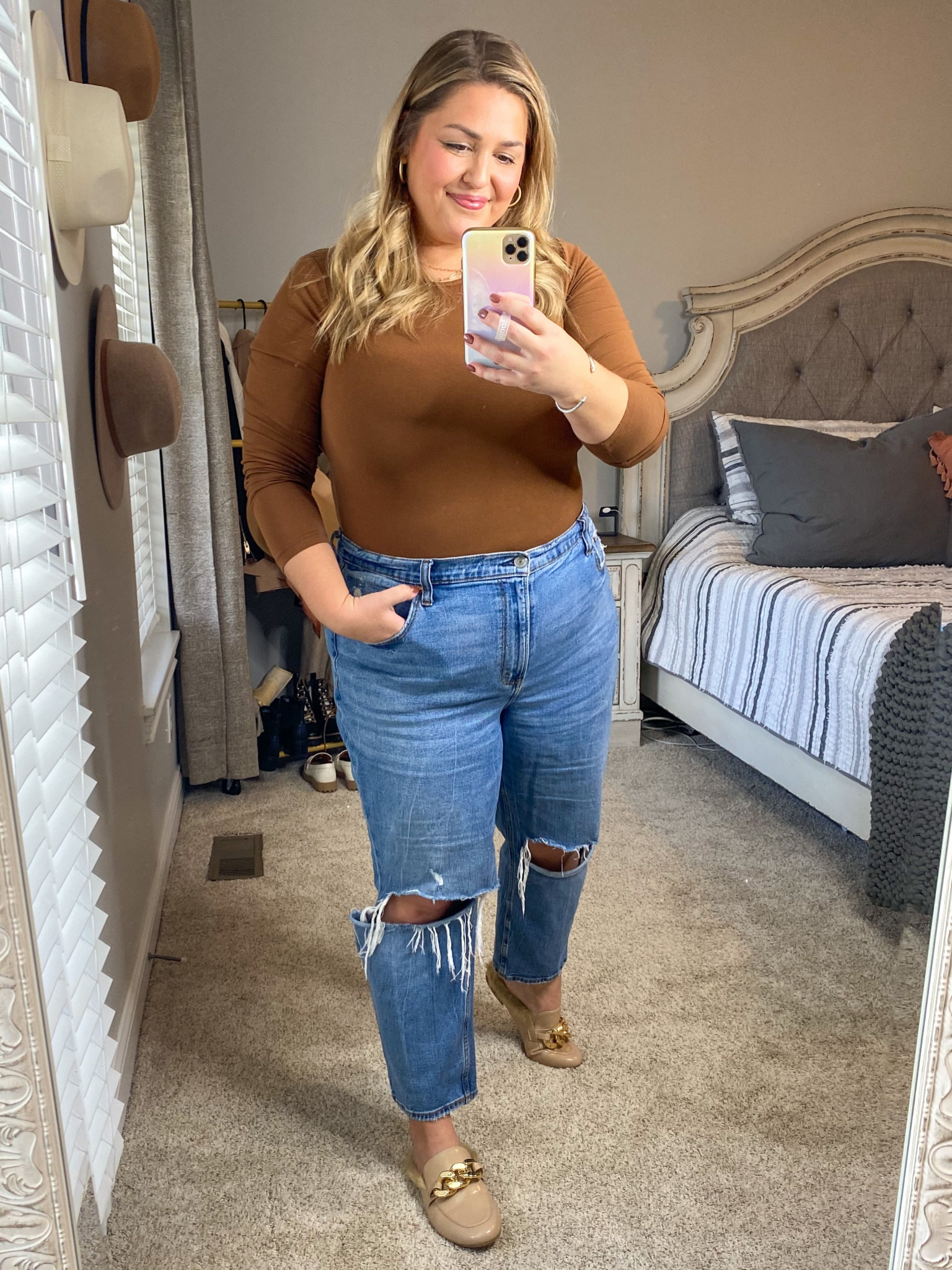This old navy bodysuit is so good! I just bought 3 more colors and they are on sale! I’m wearing TTS XL!

My jeans are a 34 short! Linking all of my favorite curve love Abercrombie jeans that are under $50! 

#LTKcurves #LTKSeasonal #LTKHoliday
