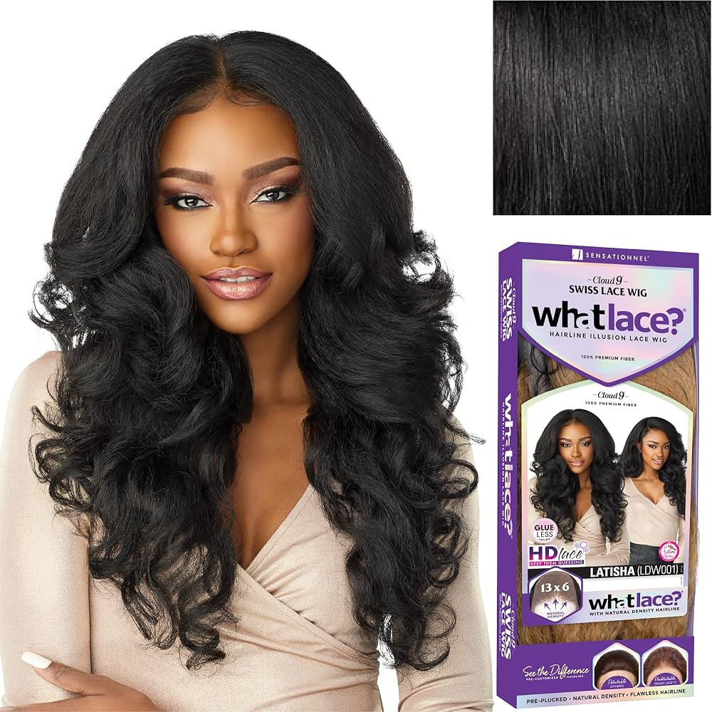 Sensationnel What lace 13x6 Wigs - latisha lacefrontal hand tied glueless synthetic with natural ... | Amazon (US)