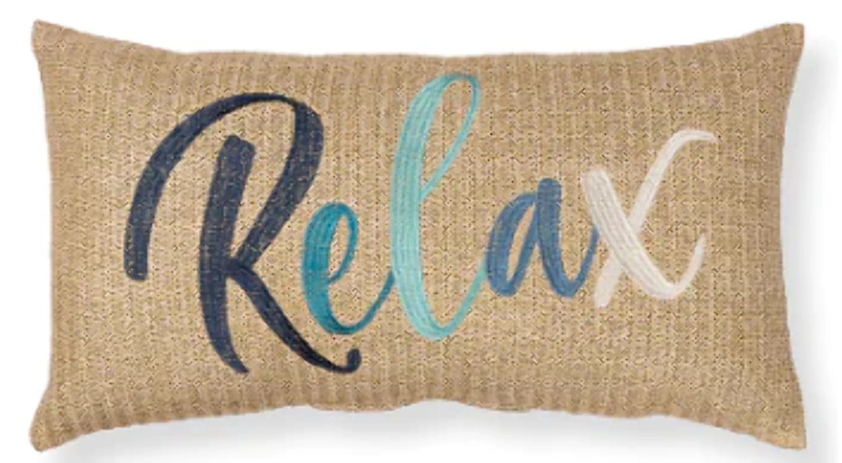 Allen + Roth Relax Printed Lumbar Pillow (Blue Ombre) - Walmart.com | Walmart (US)