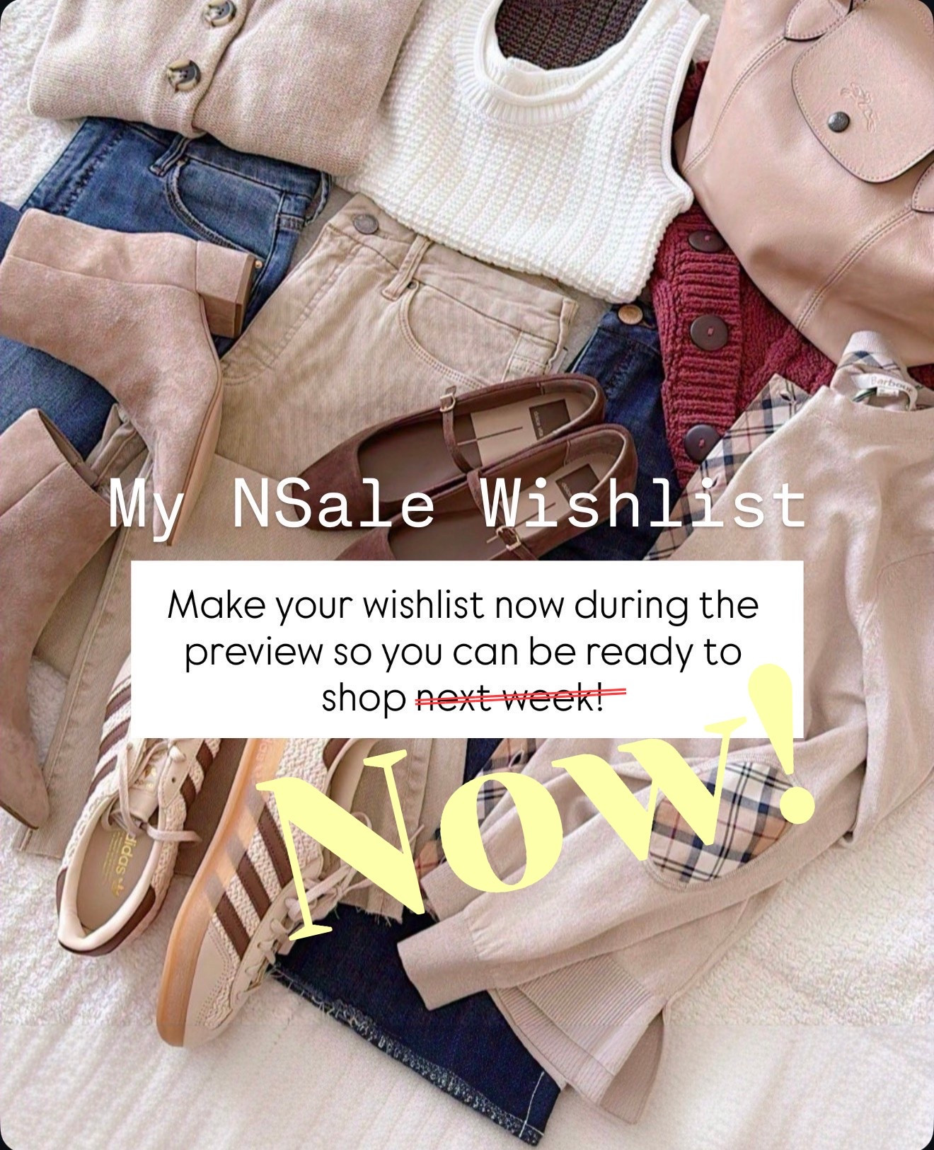 Nordstrom Anniversary Sale starts next week! Right now during the preview, make wishlists so shopping on your day is easier! See the key dates below! 
@nordstrom #nordstrompartner #sponsored