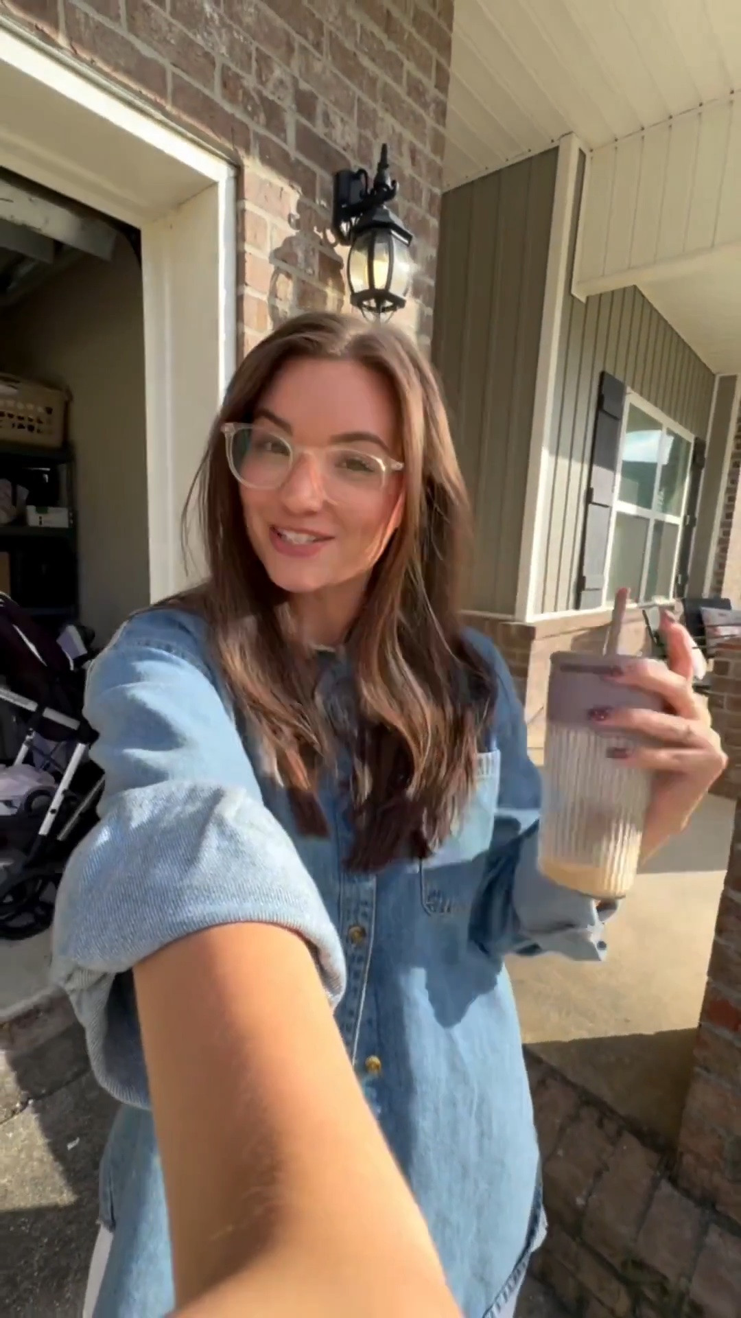 Old Navy denim boyfriend top • White Old Navy shorts • Silver & white tennis shoes from Amazon • Ruffle socks from Old Navy • Warby Parker clear glasses 🫶🏼

#LTKootd #LTKSaleAlert #LTKmomlife