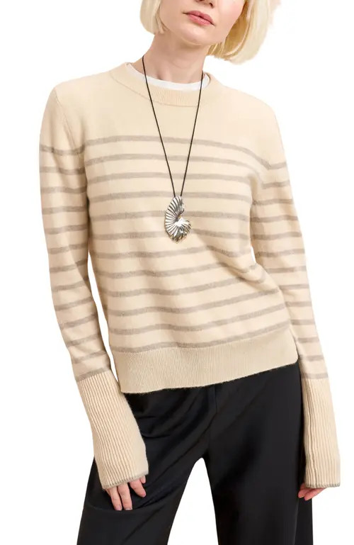 La Ligne Lean Lines Sweater in Oat/beige at Nordstrom, Size Small | Nordstrom