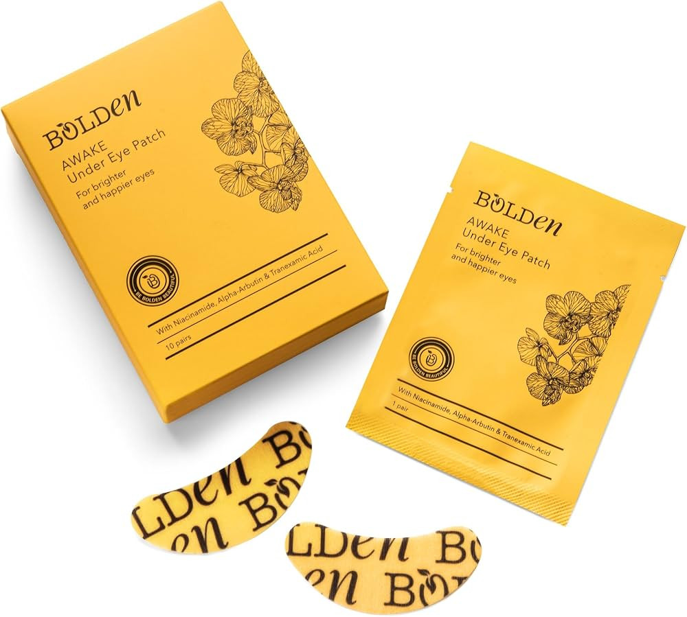 BOLDEN AWAKE Under Eye Patch | Effectively Targets Dark Circles, Puffiness, Discoloration, Hyperp... | Amazon (US)