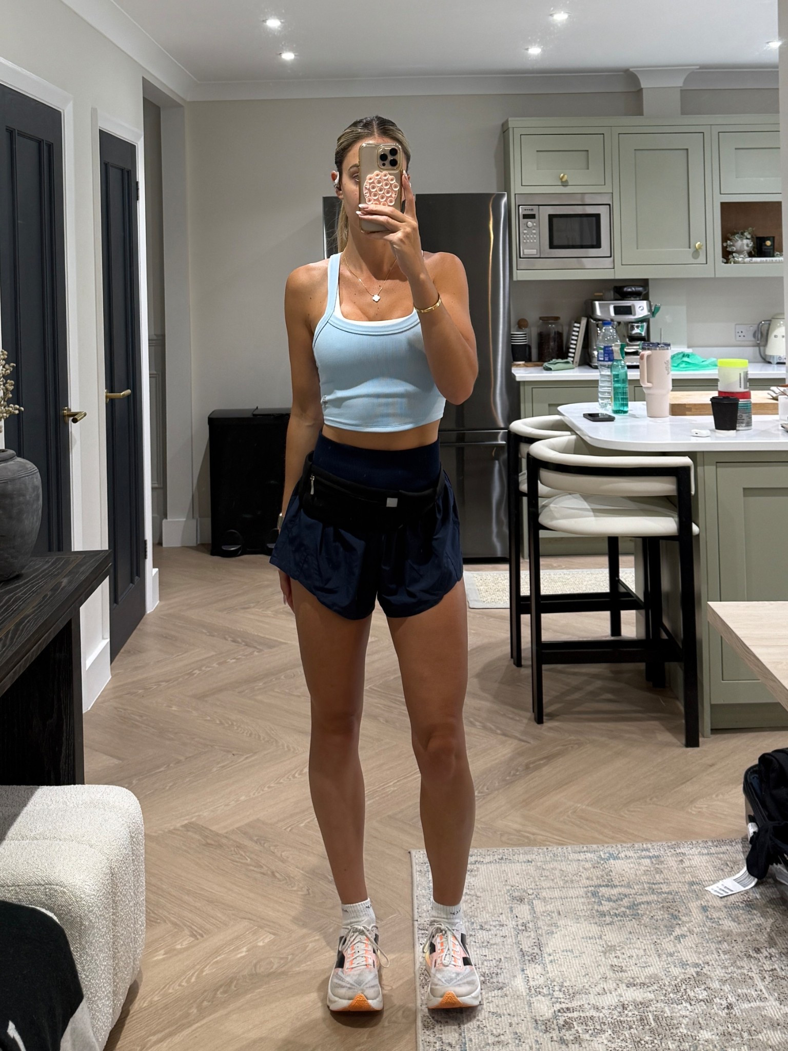 summer running outfit 🏃🏻‍♀️ love these free people shorts!! I’m wearing a size small in everything. Running, activewear, gym 

#LTKuk #LTKfitness #LTKsummer