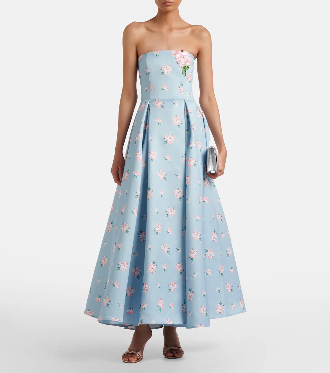 Nora floral bustier gown | Mytheresa (UK)