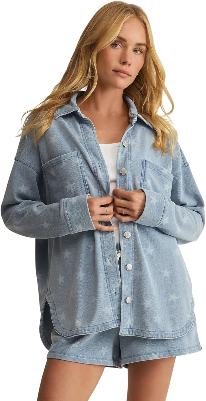 Z SUPPLY Women's All Day Knit Star Jacket | Amazon (US)