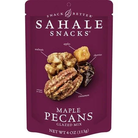 (2 pack) Sahale Snacks Maple Pecans Glazed Mix, Gluten-Free Snack, 4-Ounce Bag | Walmart (US)