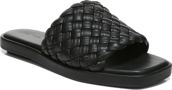 Rumi Woven Leather Slide Sandal | Nordstrom