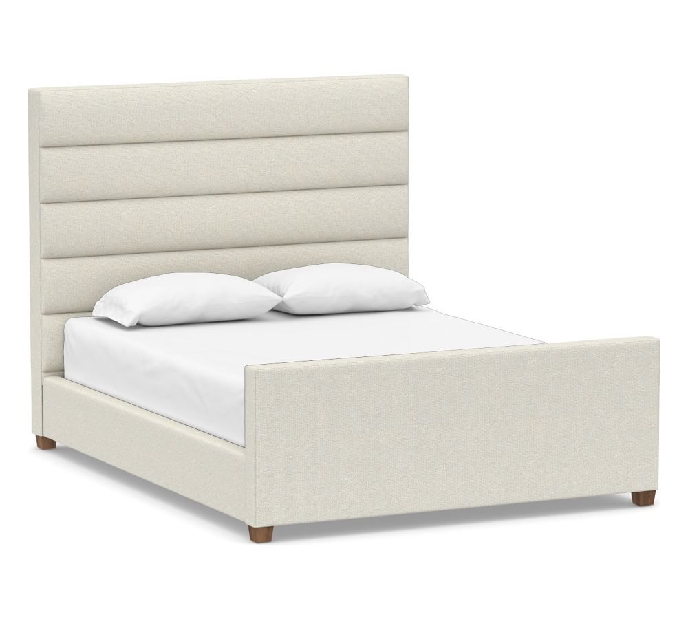 Daphne Channel Upholstered Platform Bed | Pottery Barn (US)