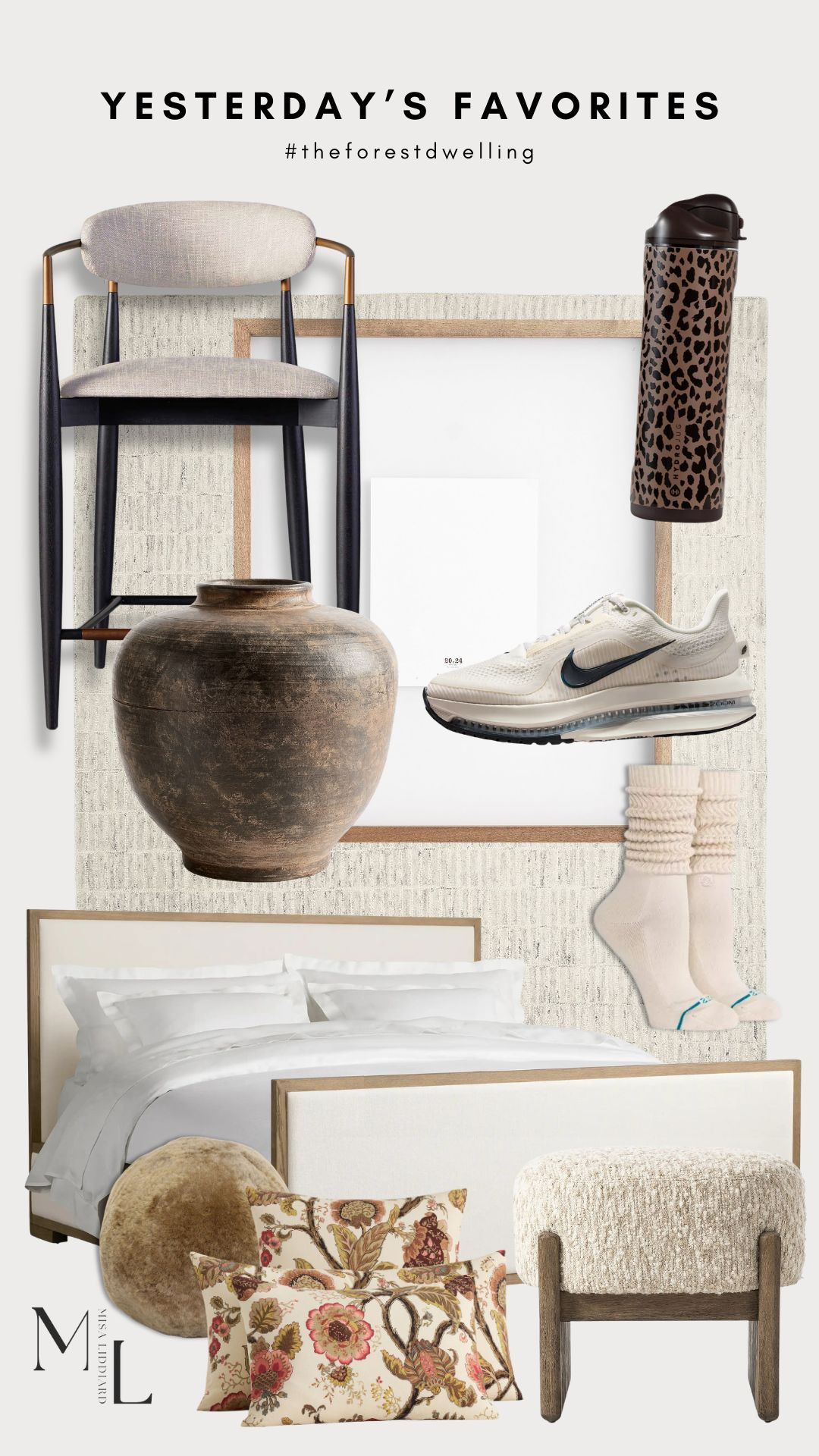 Sharing yesterday's top picks! New favorite water bottle. The brown leopard print is everything. These shoes are so comfortable. Seriously like walking on a cloud. They look super cute paired with leggings and slouch socks. A spring bedding moment. The round sheepskin pillow is a fun little texture add. 

 #LTKdayinmylife #LTKSeasonal #LTKHome