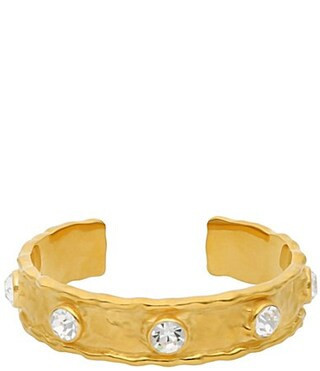 BuDhaGirl Seven Crystal Cuff Bracelet - Gold | Dillard's