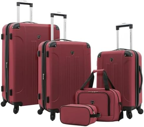 Travelers Club Chicago Hardside Expandable Spinner Luggage, Apple Butter, 5 Piece Set | Amazon (US)